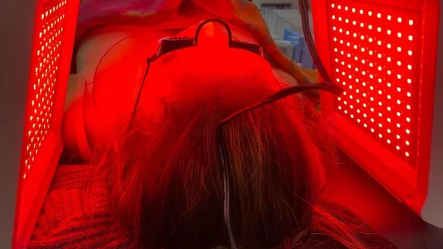 Elegant skincare treatment room at Refresh by Cait in Fairfield CA.